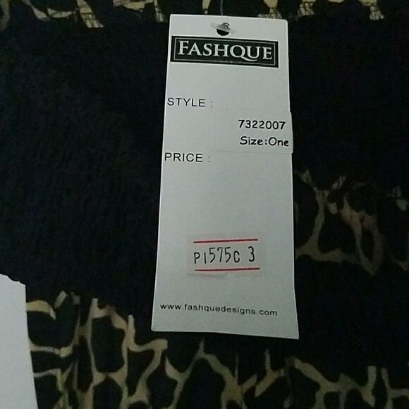 Fashque animal print halter open back dressSz One Size Fits All - Picture 7 of 8